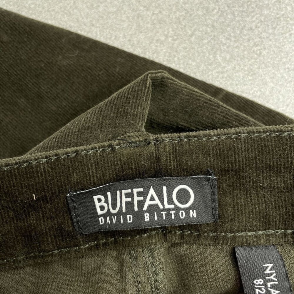 Buffalo David Bitton Women's 8/29 Straight Leg Stretch Corduroy Green M0859 - Picture 7 of 12